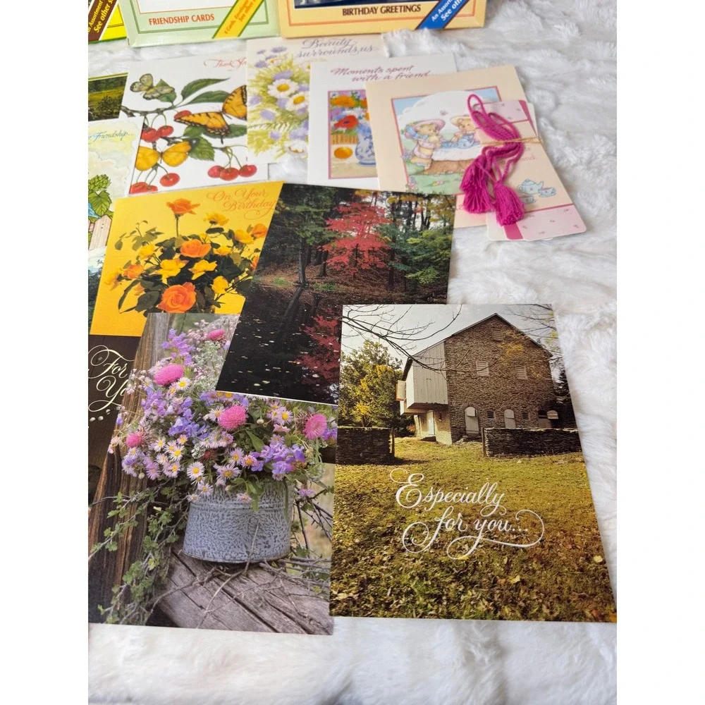 Vintage Current Inc Greeting Card Lot Birthday Friendship Floral Nature 80s 90s